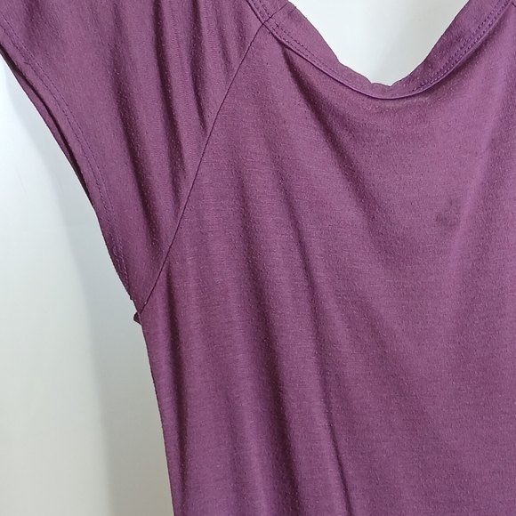 (#330) Woman's Love Me Kiss Me Purple Wrap Over Front Top Size Small - Picture 15 of 16